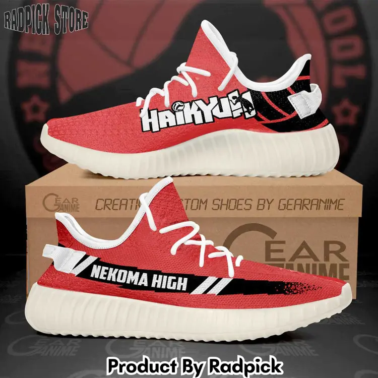 Nekoma high yeezy shoes anime  rp147147147